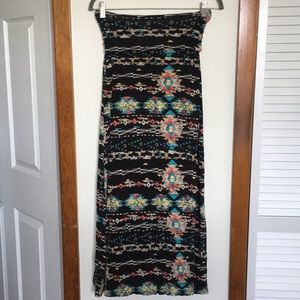 Cantata Tribal Print Maxi Skirt